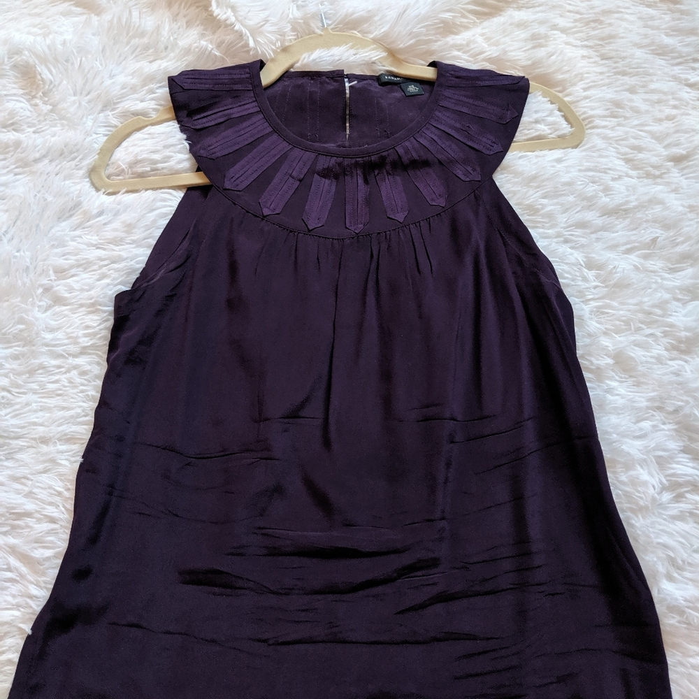 Banana Republic Silk Purple sleeveless top XS